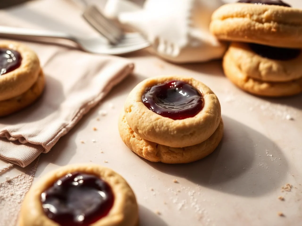 Jam Thumbprint Cookies