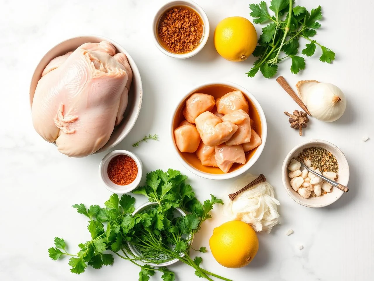 Ingredients for Jamaican Chicken Soup
