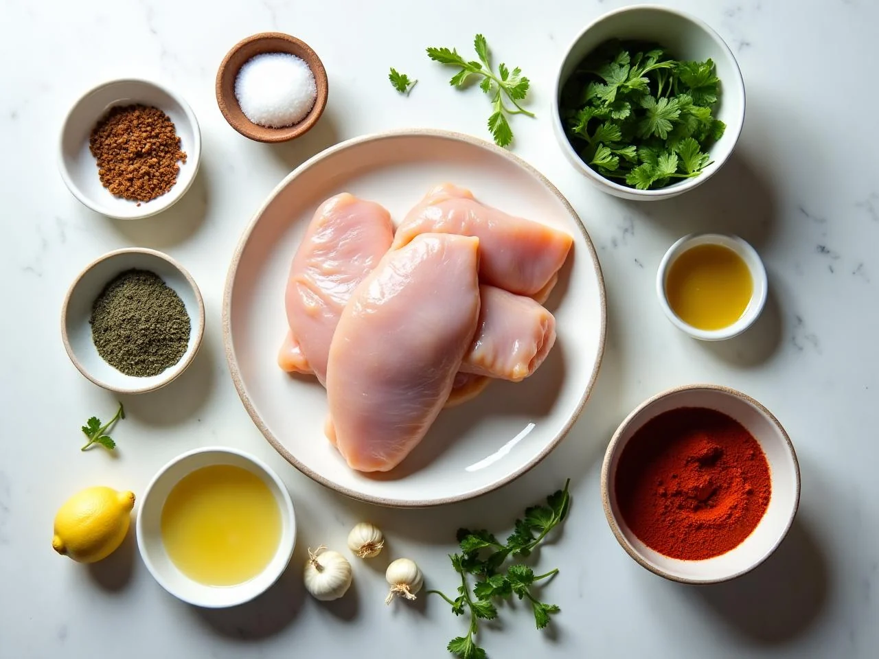 Ingredients for Jamaican Jerk Chicken