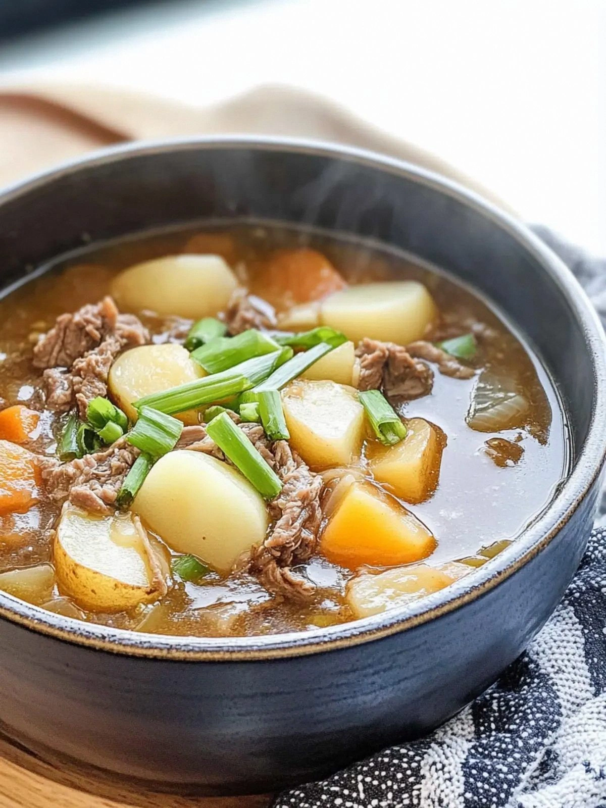 Japanese Beef and Potato Stew: