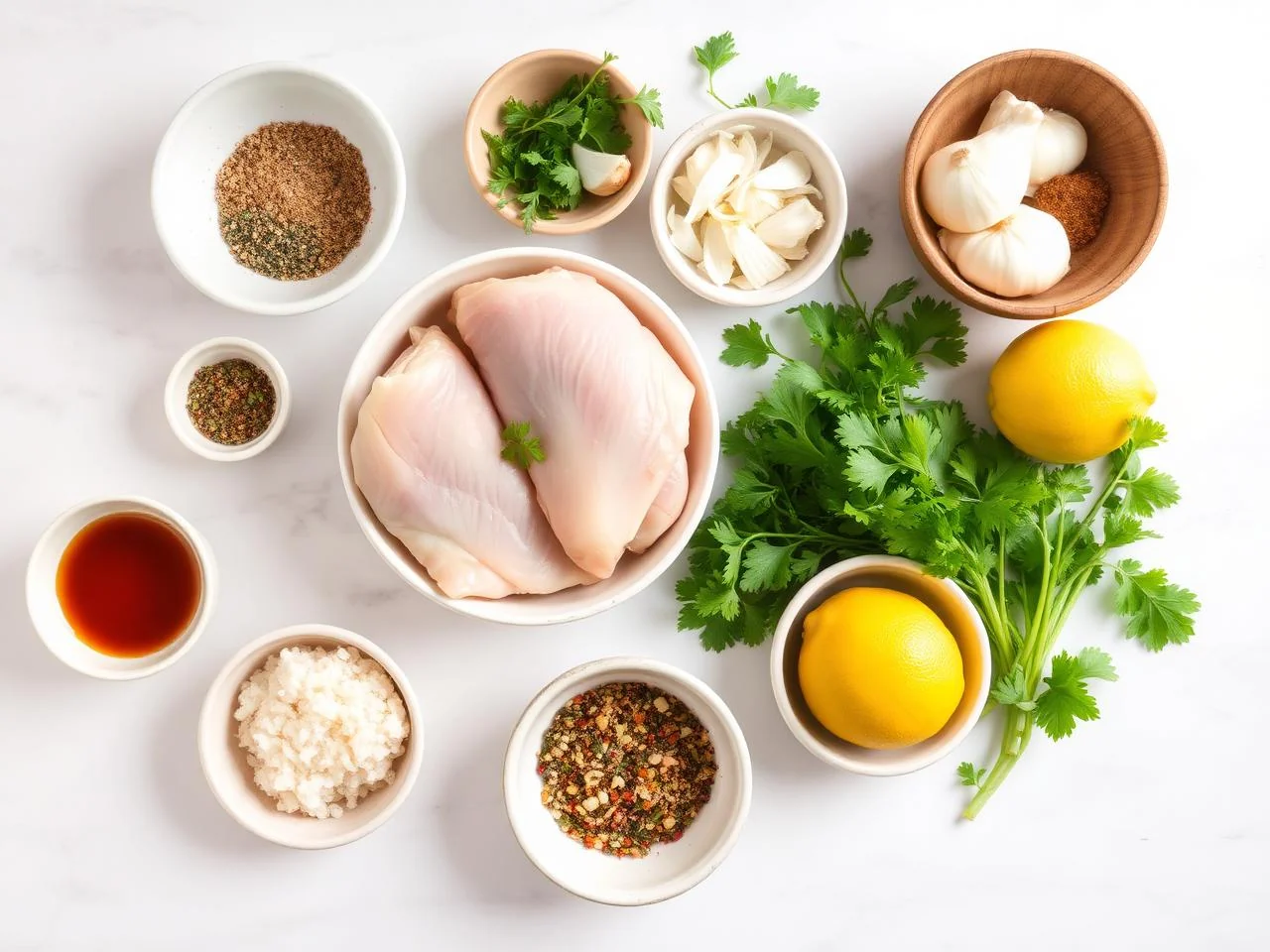 Ingredients for Japanese Karaage