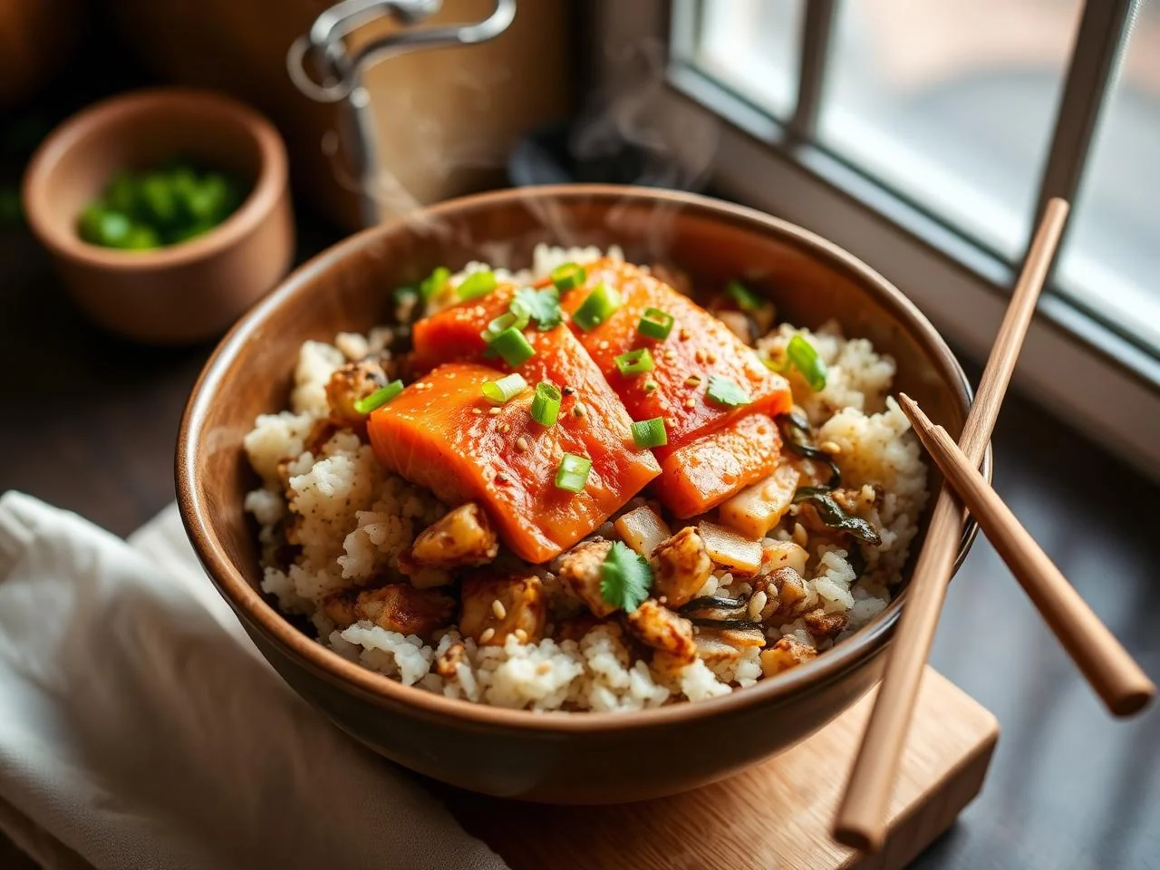 Japanese Salmon Sushi Bowl