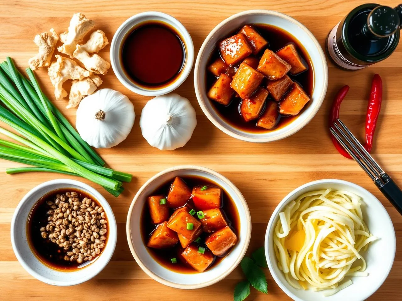 Ingredients for Japanese Teriyaki Chicken