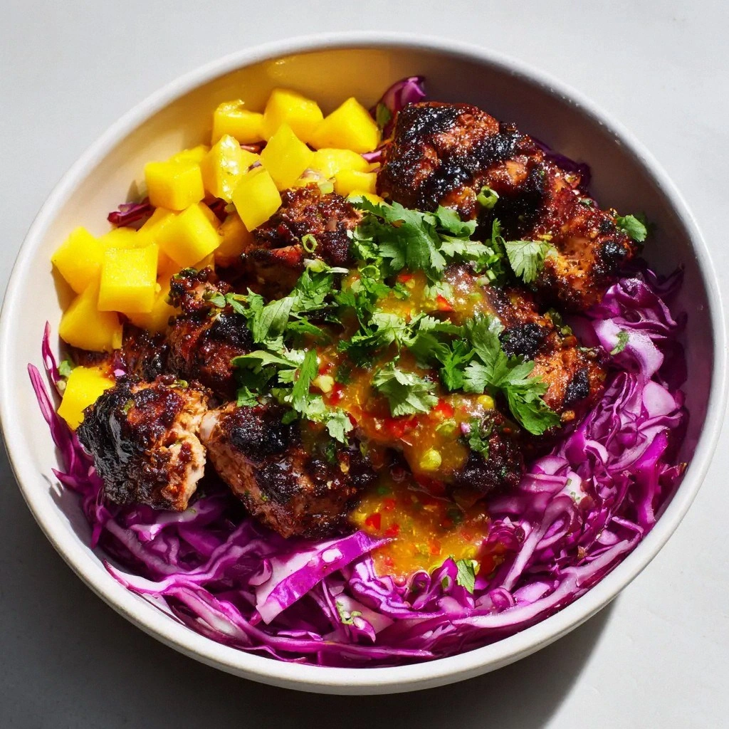 Jerk Chicken Bowls with Mango-