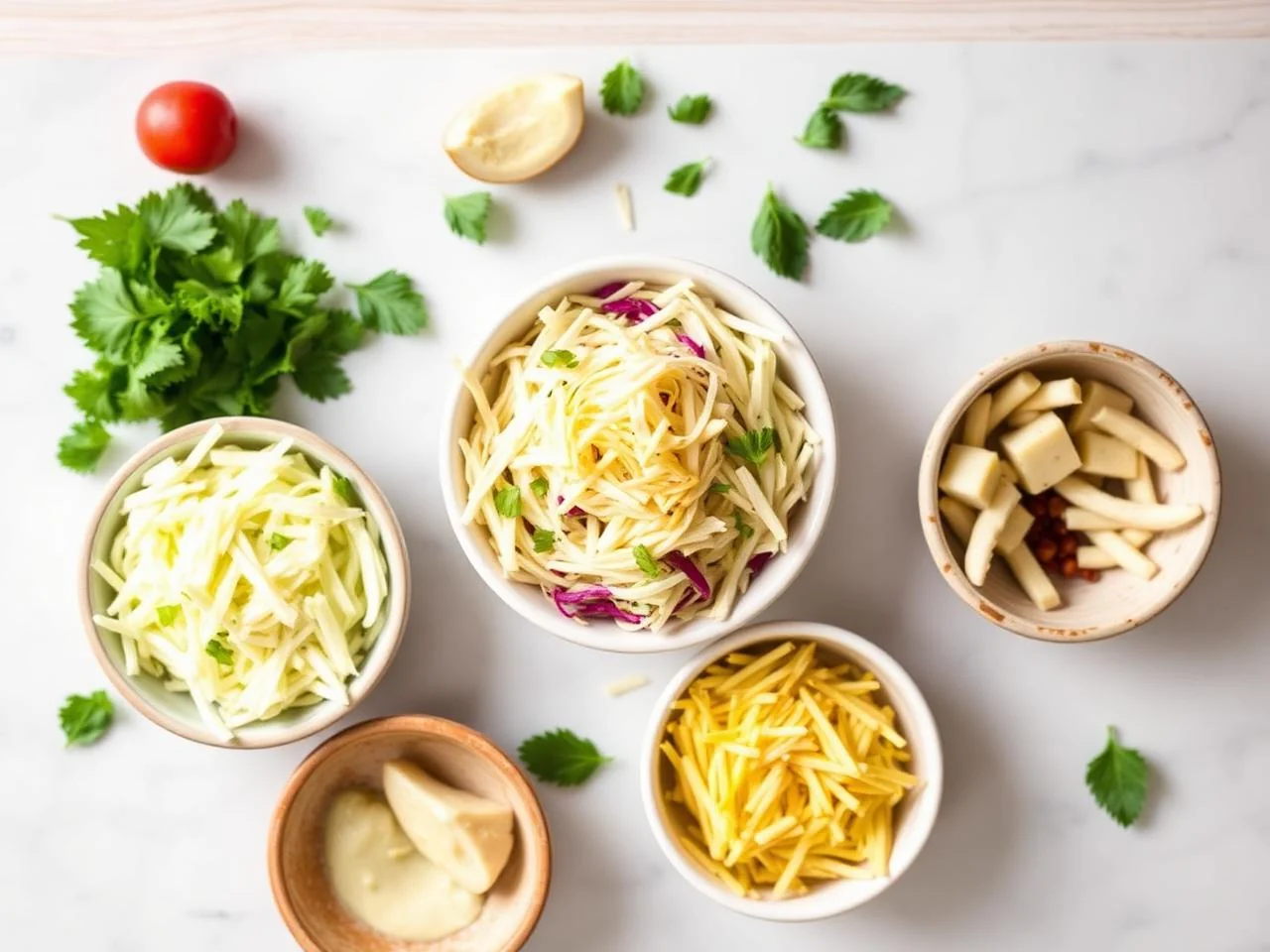 Ingredients for Jicama Slaw