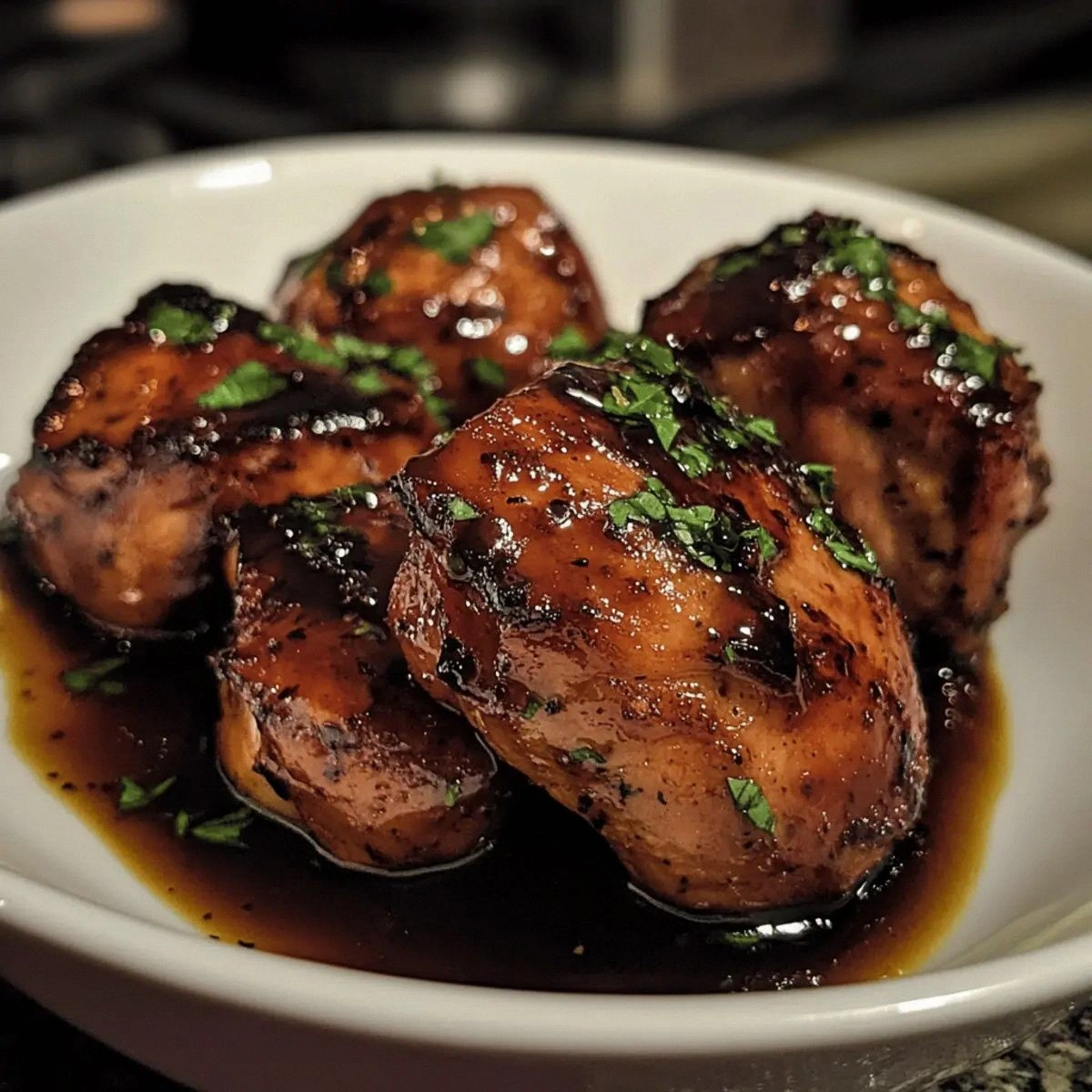 Juicy Balsamic Glazed Chicken 