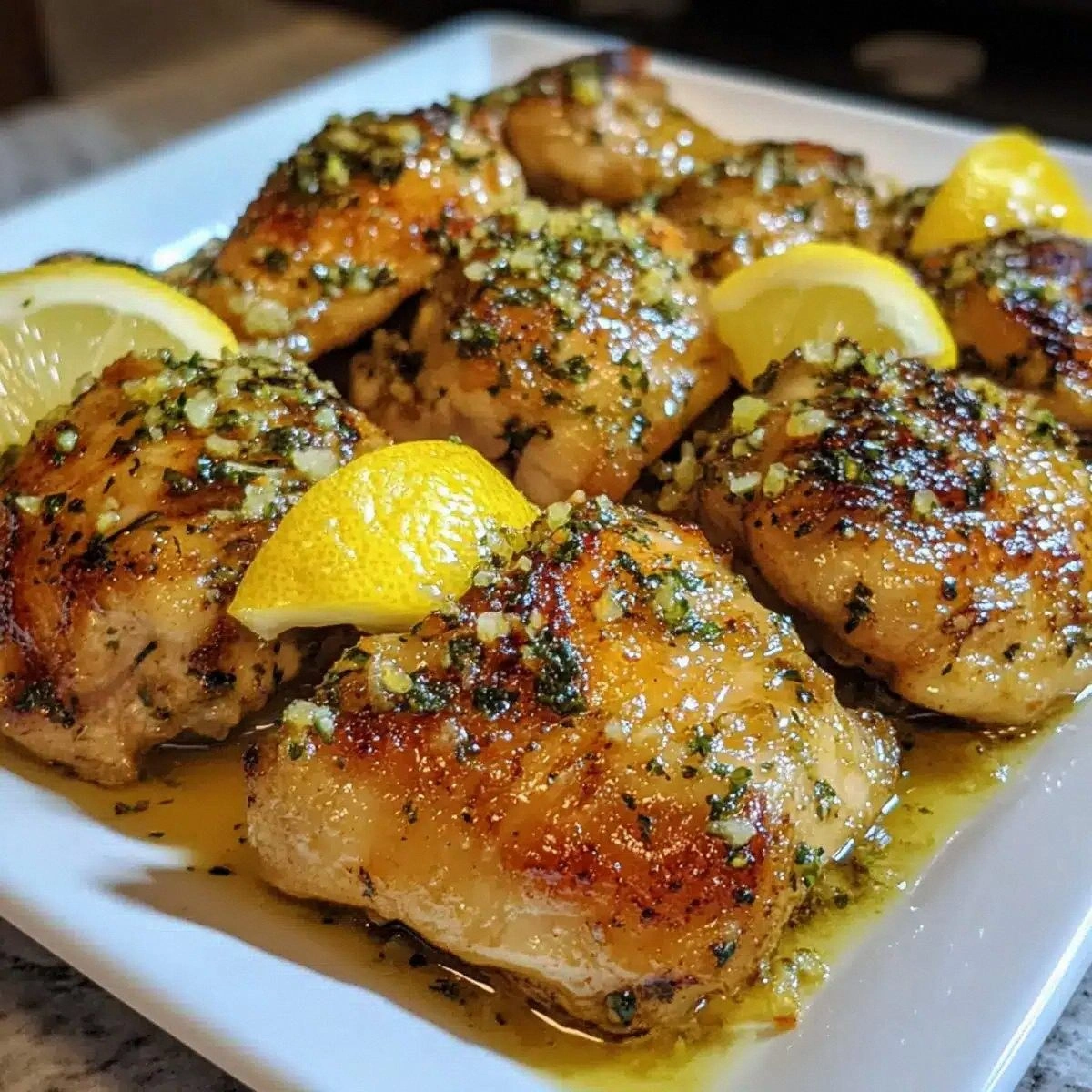 Juicy Garlic Lemon Chicken Thi