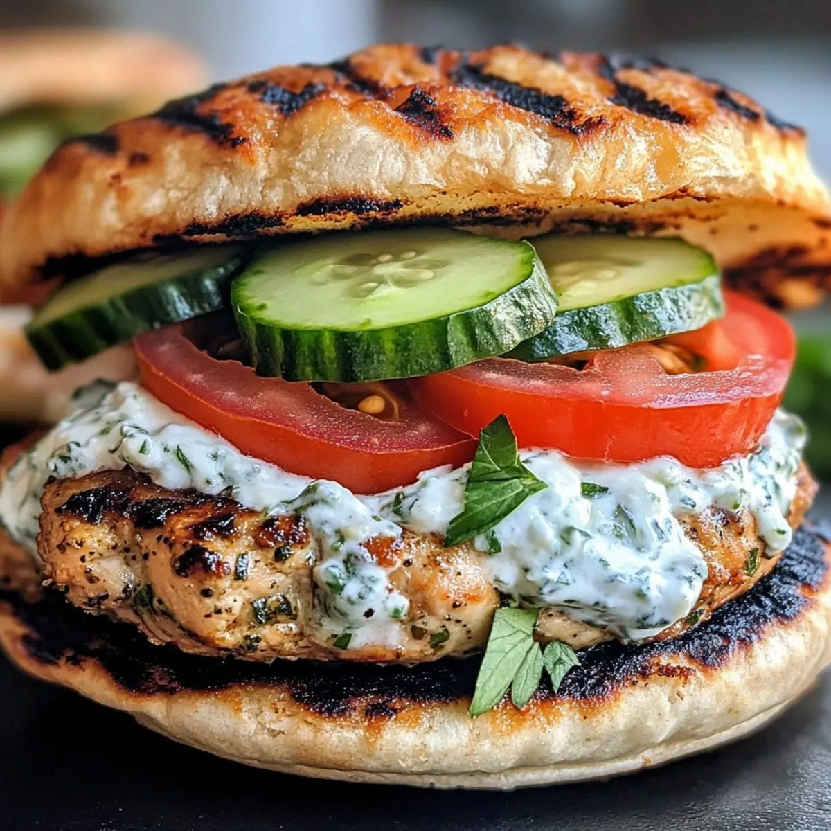 Juicy Greek Chicken Burgers with Tzatziki Bliss Made Easy