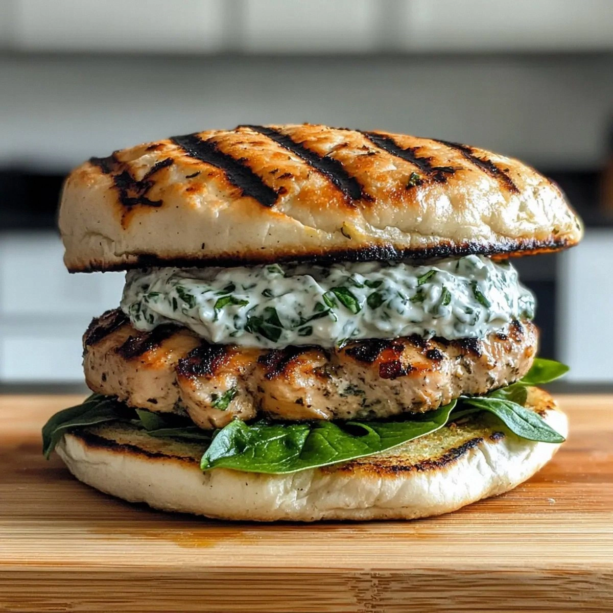 Juicy Greek Chicken Burgers with Tzatziki for Summer Grilling