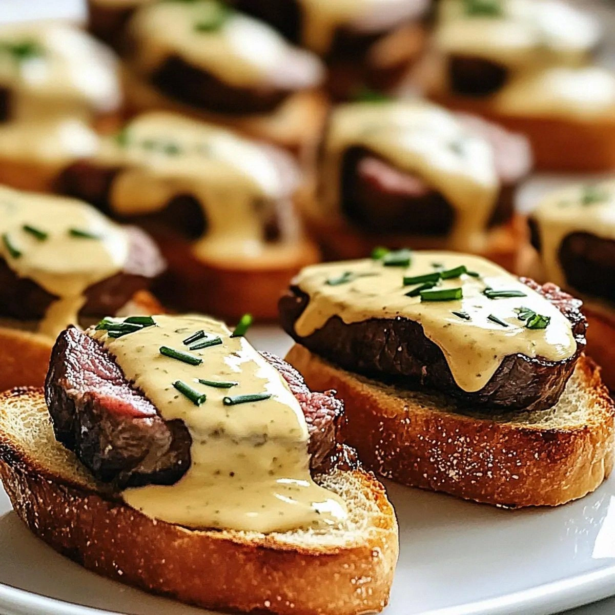 Juicy Grilled Beef Tenderloin Crostini with Béarnaise Bliss