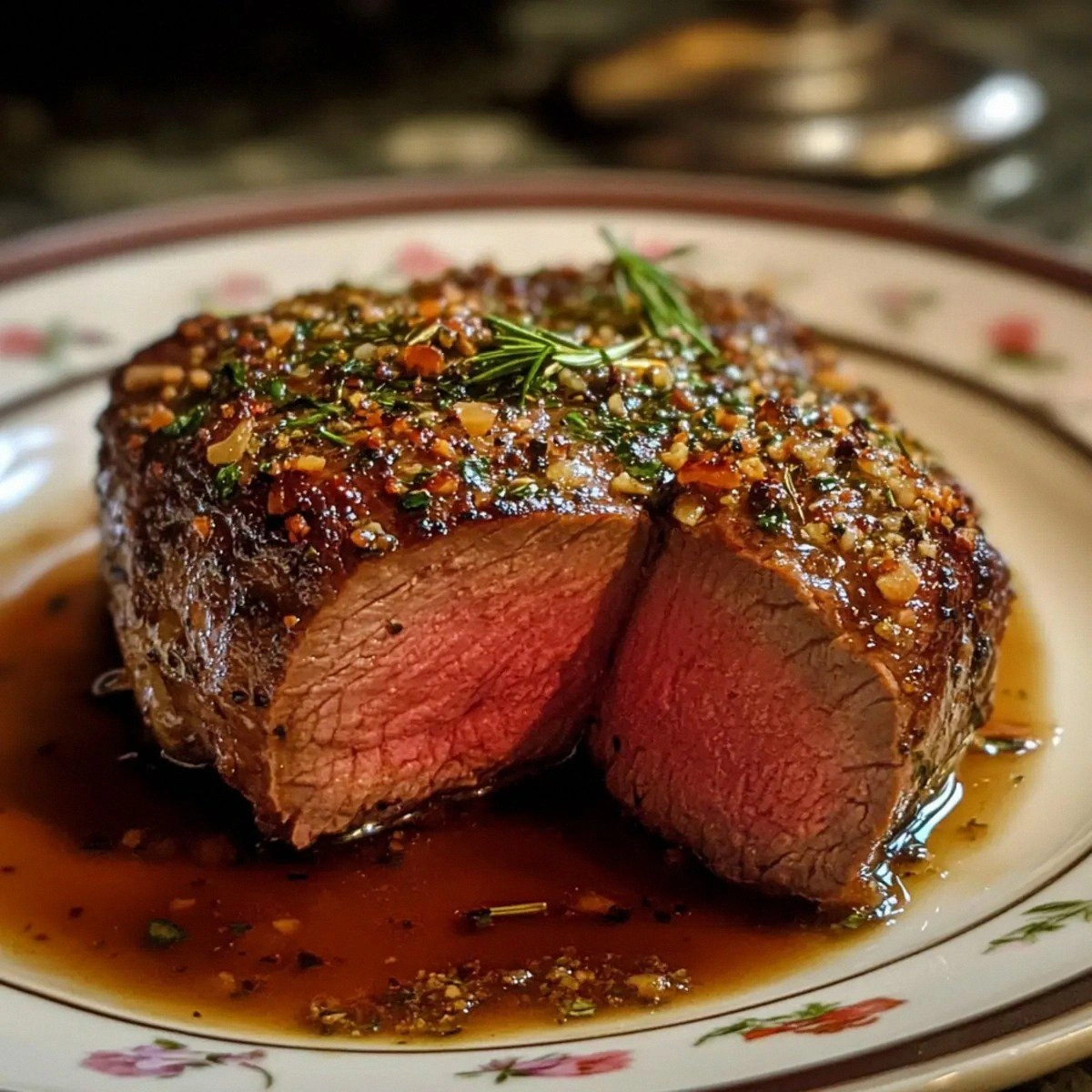 Juicy Provençal Herb-Crusted B