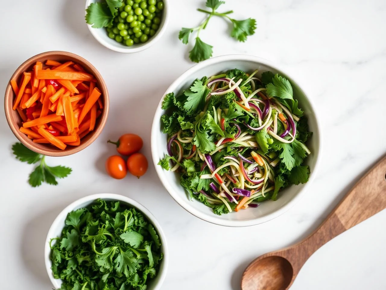 Ingredients for Kale Slaw