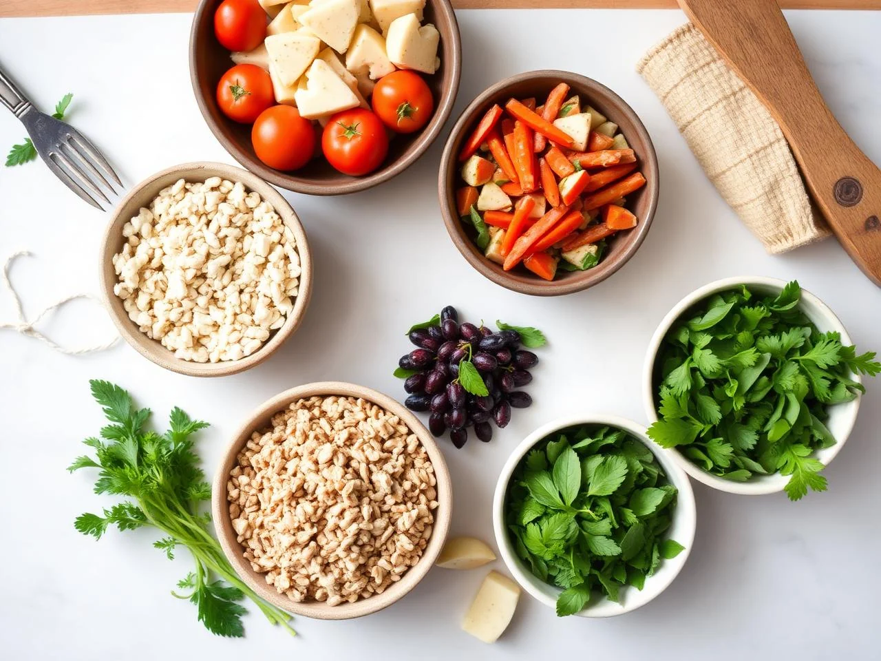 Ingredients for Kamut Salad