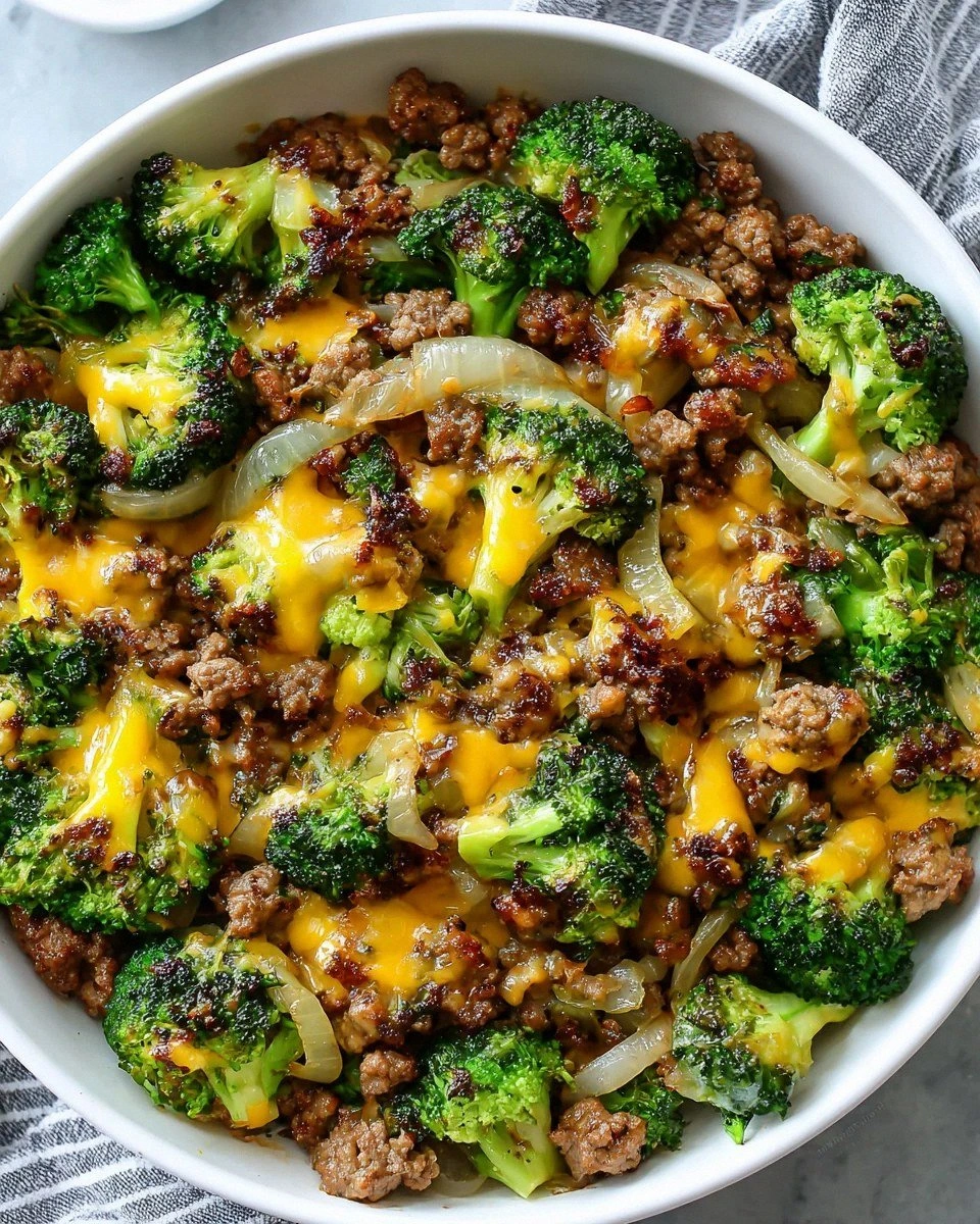 Keto Beef Hamburger Broccoli Skillet: Easy Low-Carb Delight