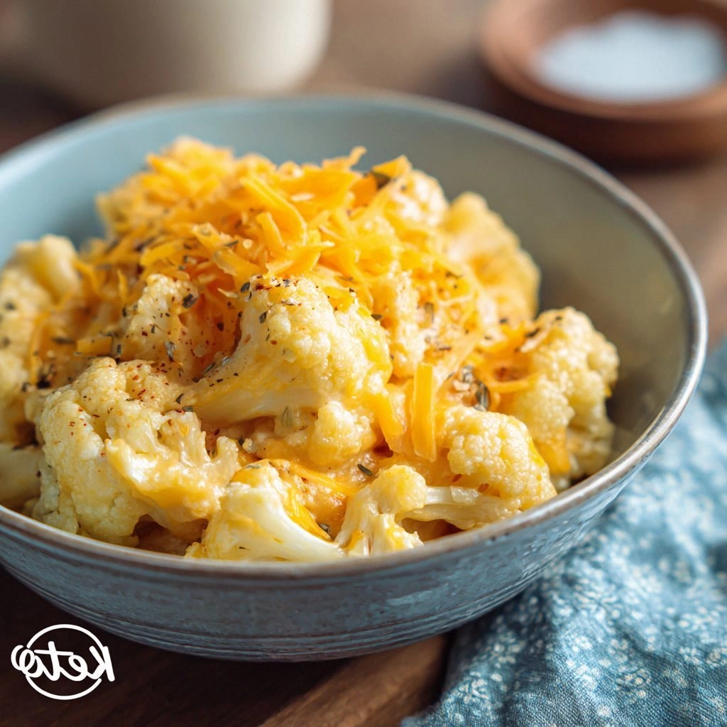 Keto Cauliflower “Mac” and Che