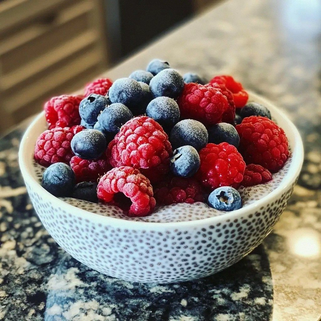 Keto Chia Seed Pudding with Fr