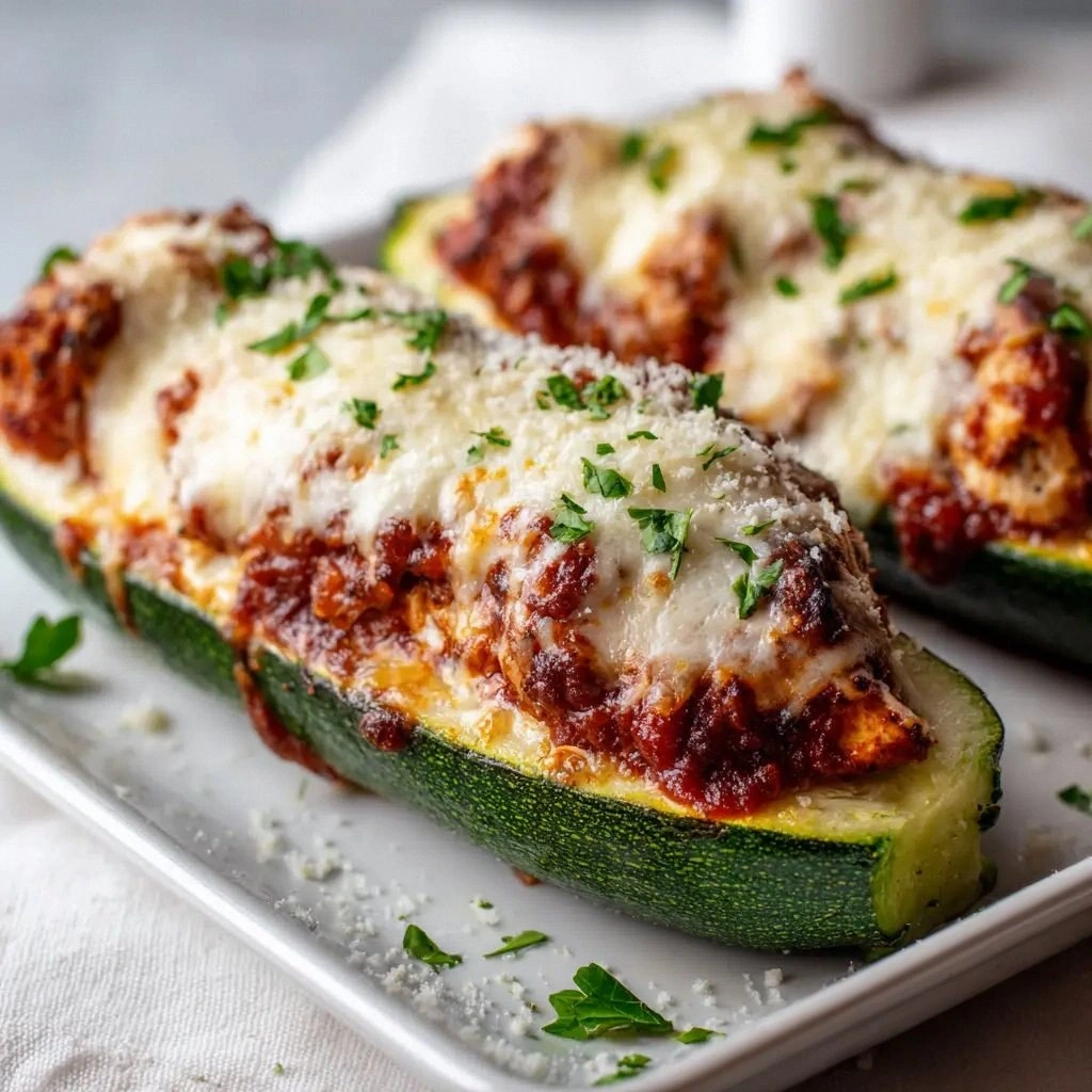 Keto Chicken Parmesan Zucchini