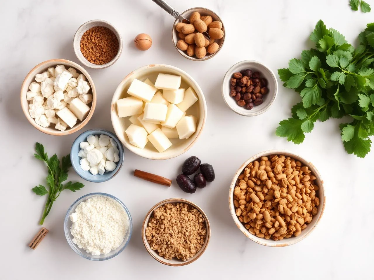 Ingredients for Keto Coffee Cake