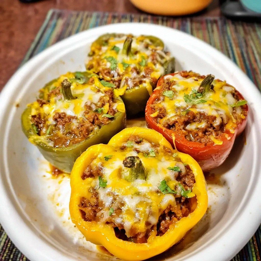 Keto Sloppy Joe Stuffed Pepper