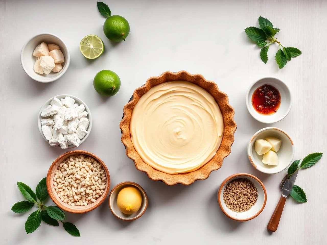Ingredients for Key Lime Pie