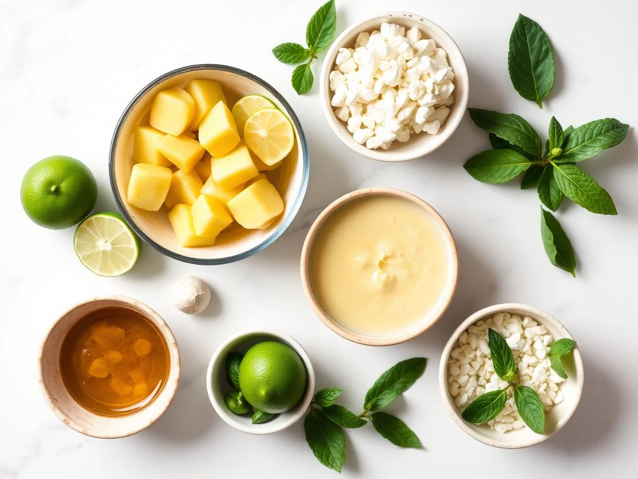 Ingredients for Key Lime Pie