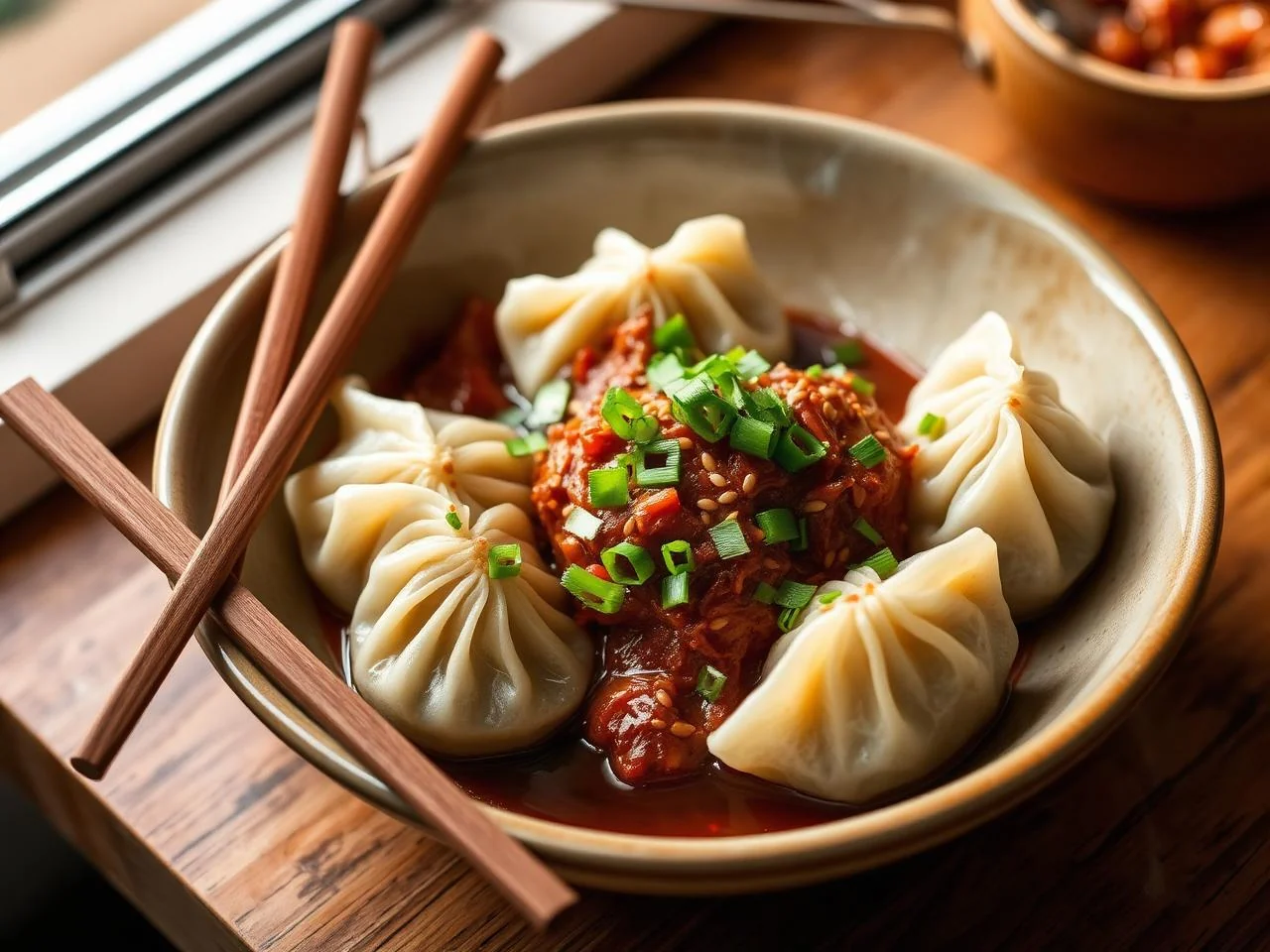 Kimchi Dumplings