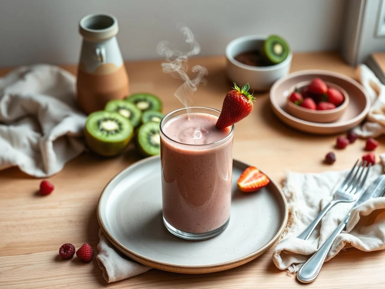 Kiwi Strawberry Smoothie