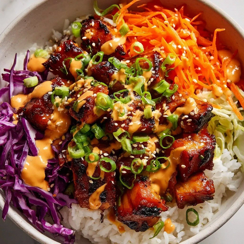 Korean BBQ Chicken Bowls (Easy