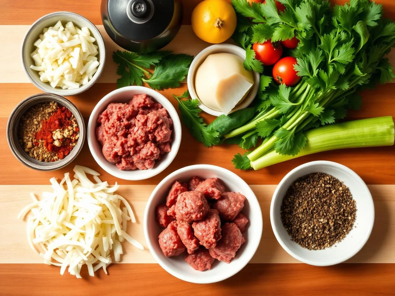 Ingredients for Korean BBQ Meatballs