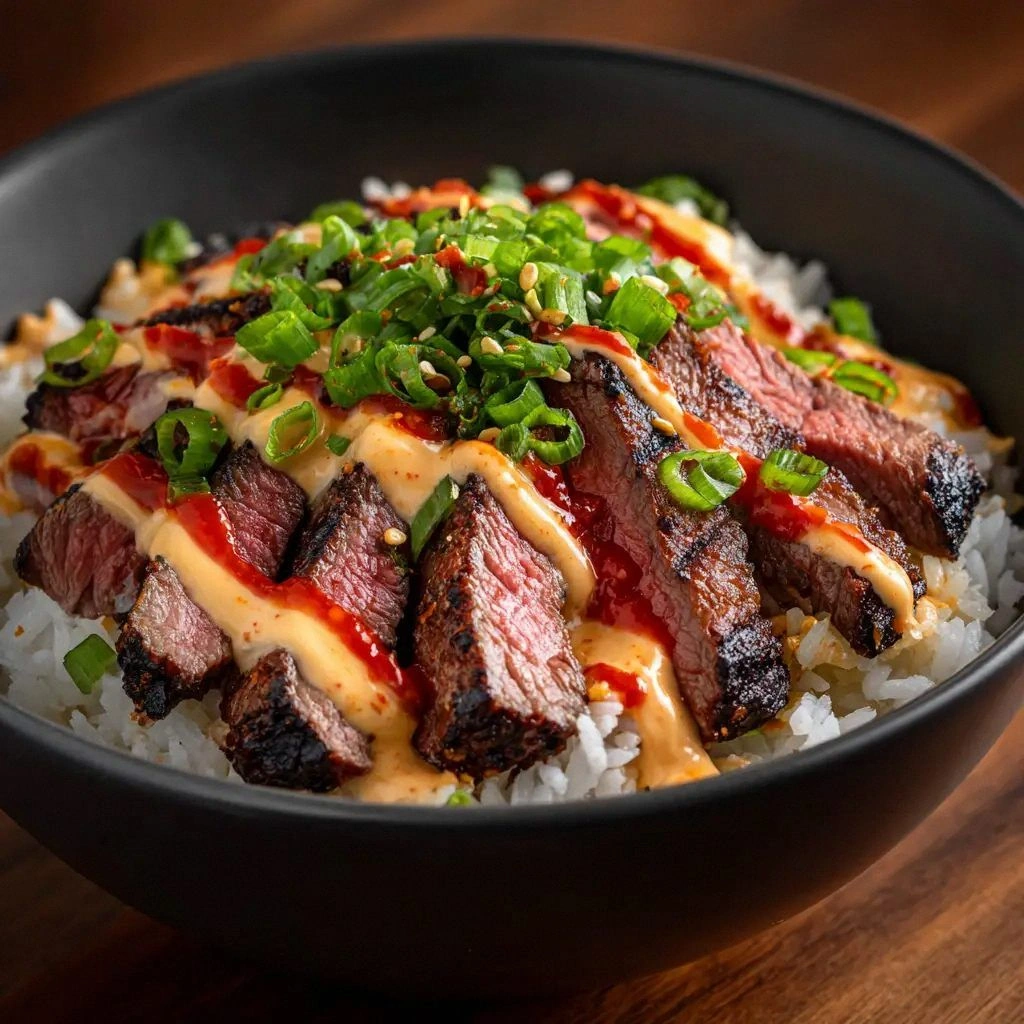 Korean BBQ Steak Bowls (Restau
