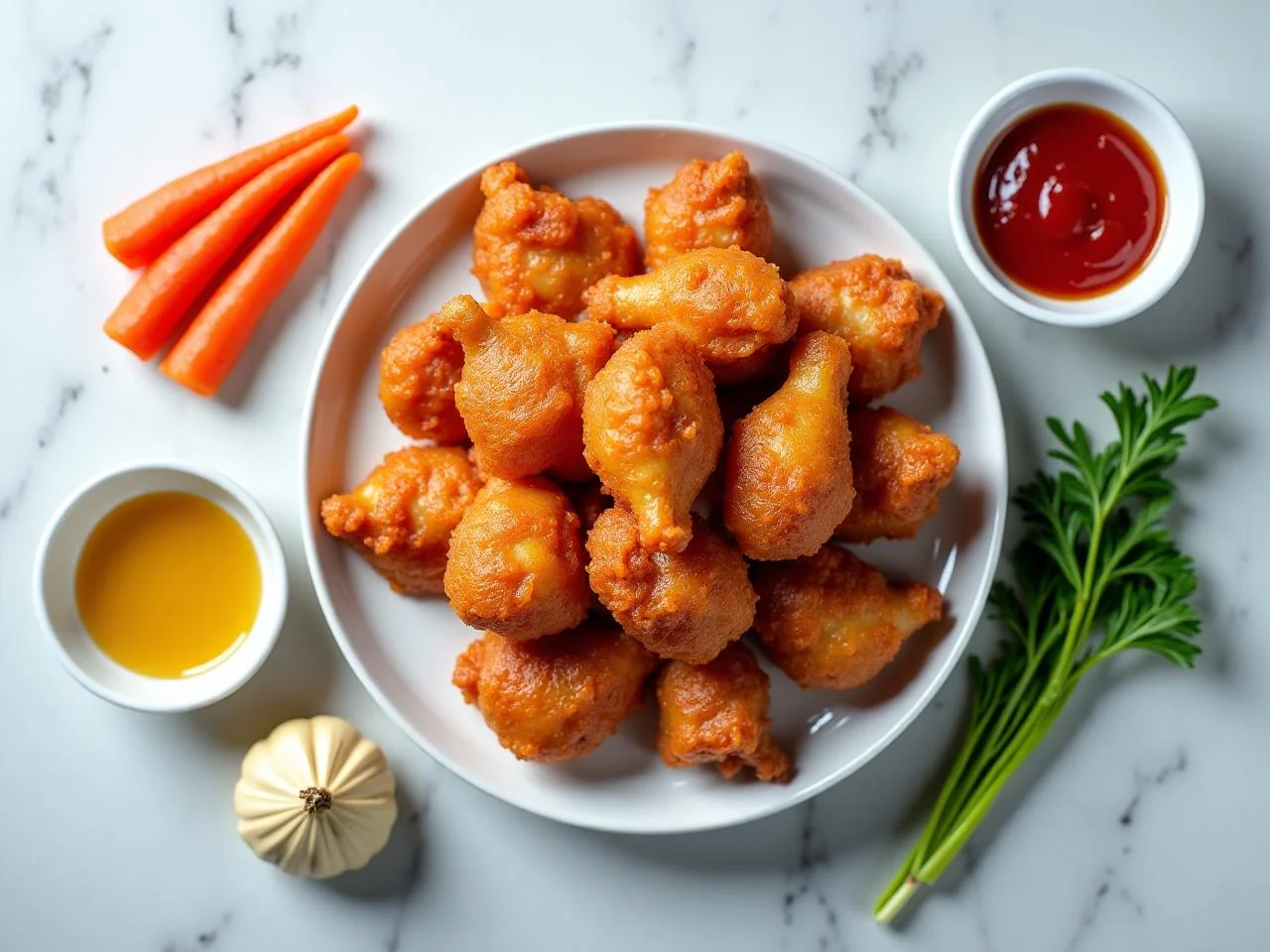 Ingredients for Korean Fried Chicken (Yangnyeom)
