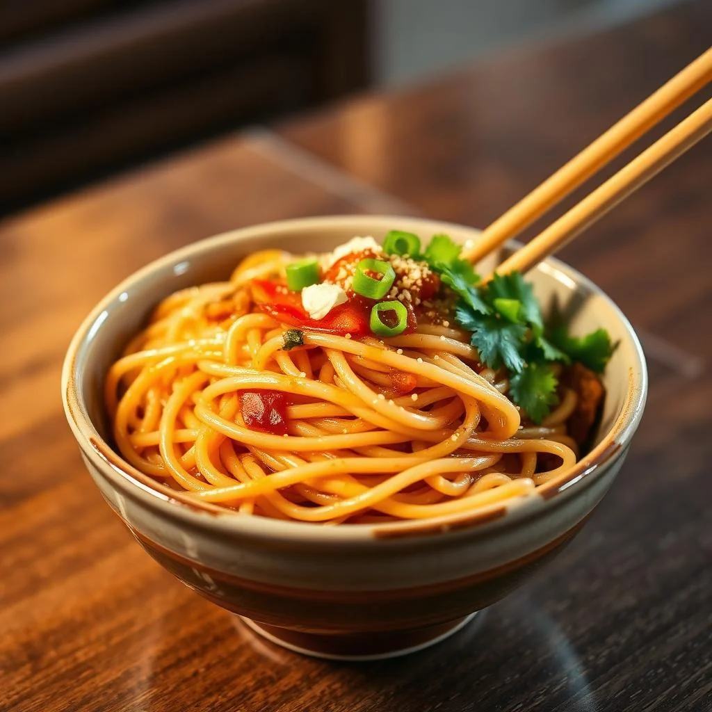 Korean Japchae Glass Noodle Stir Fry