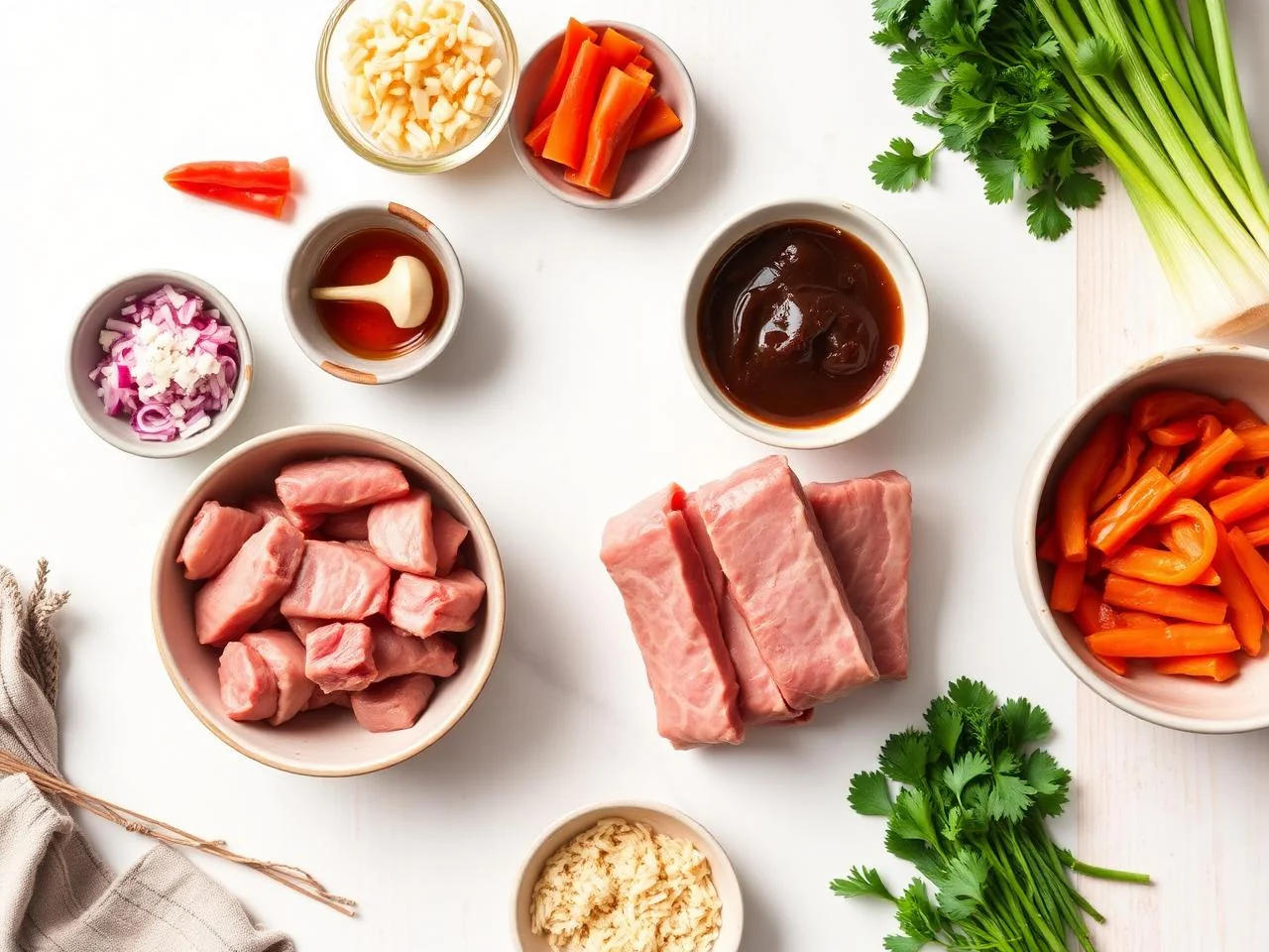 Ingredients for Korean Style Ribs