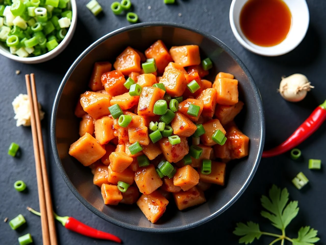 Ingredients for Kung Pao Chicken