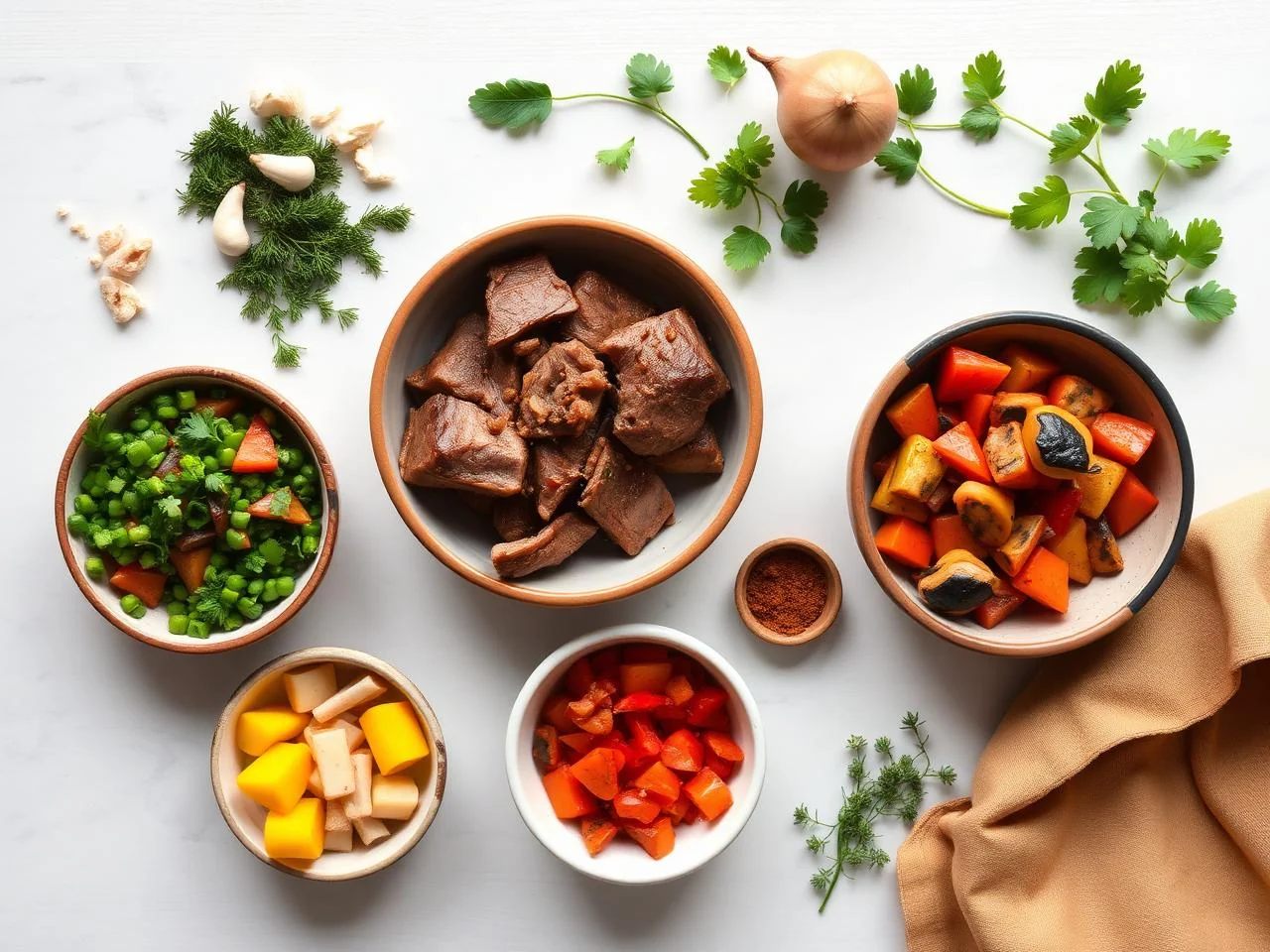 Ingredients for Lamb And Vegetable Tagine