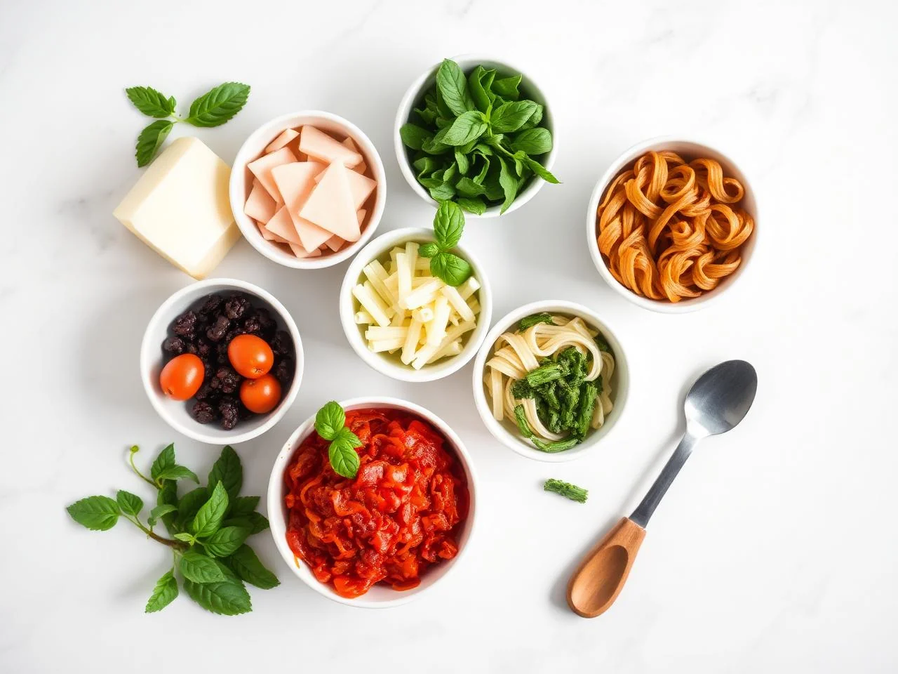 Ingredients for Lasagna