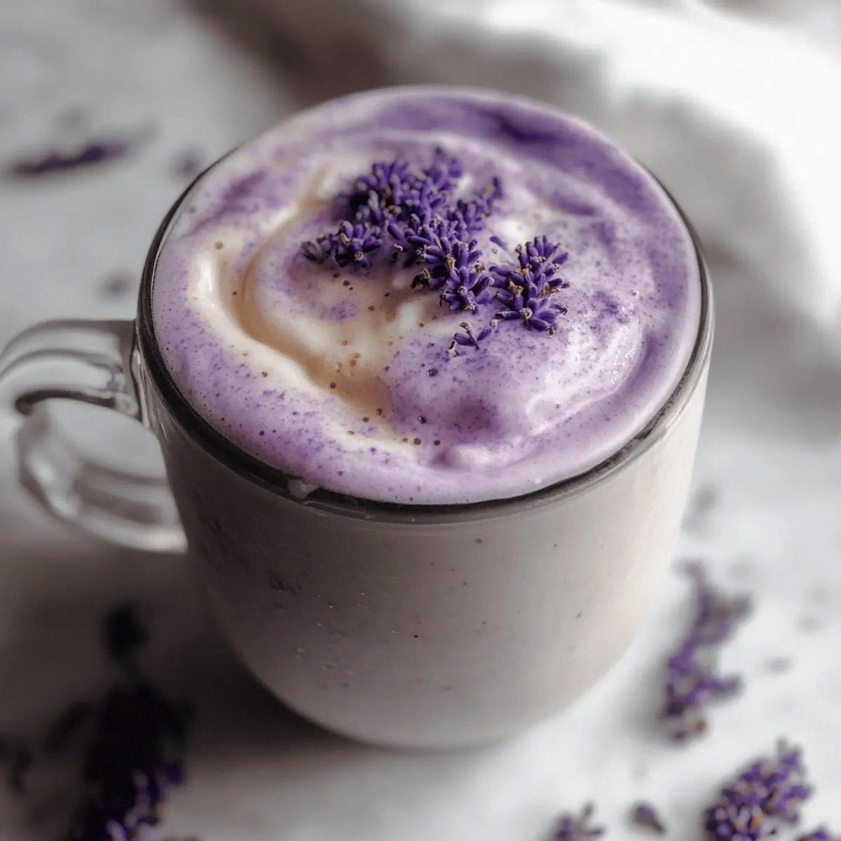 Lavender Cream Cold Foam Naturally Colored for Dreamy Drinks