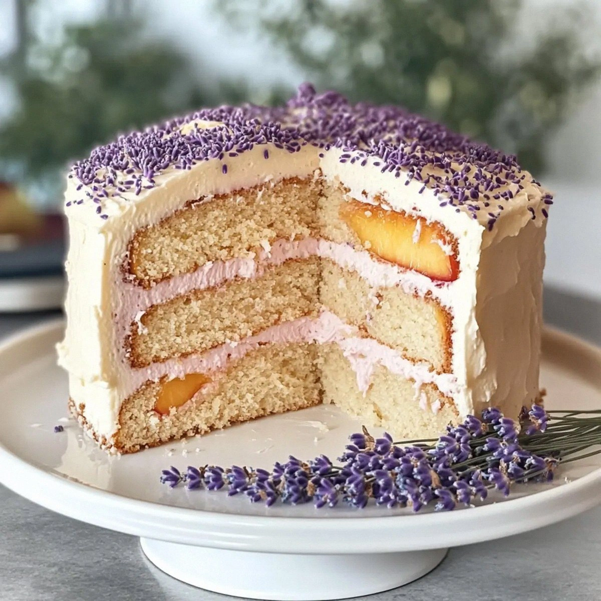 Lavender Peach Cake: A Summer Delight to Savor