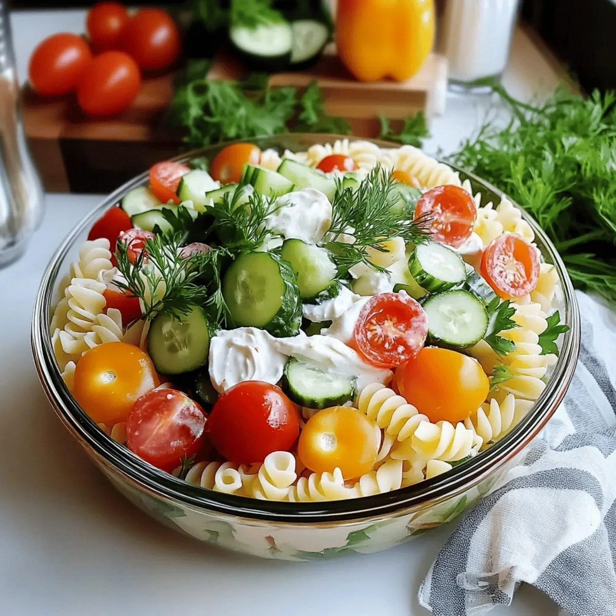 Layered Pasta Salad: Colorful Goodness for Every Gathering