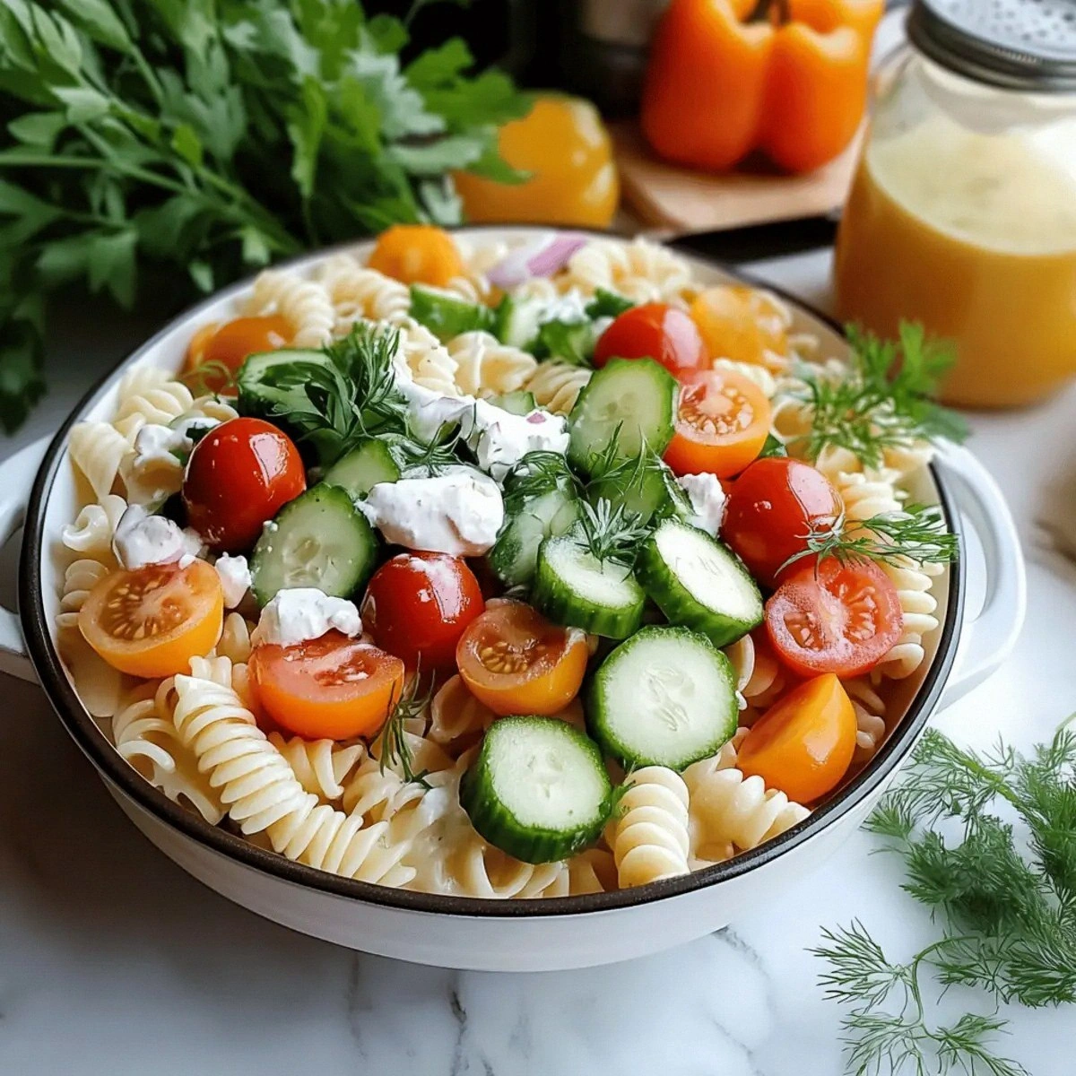 Layered Pasta Salad: Colorful Goodness for Every Gathering