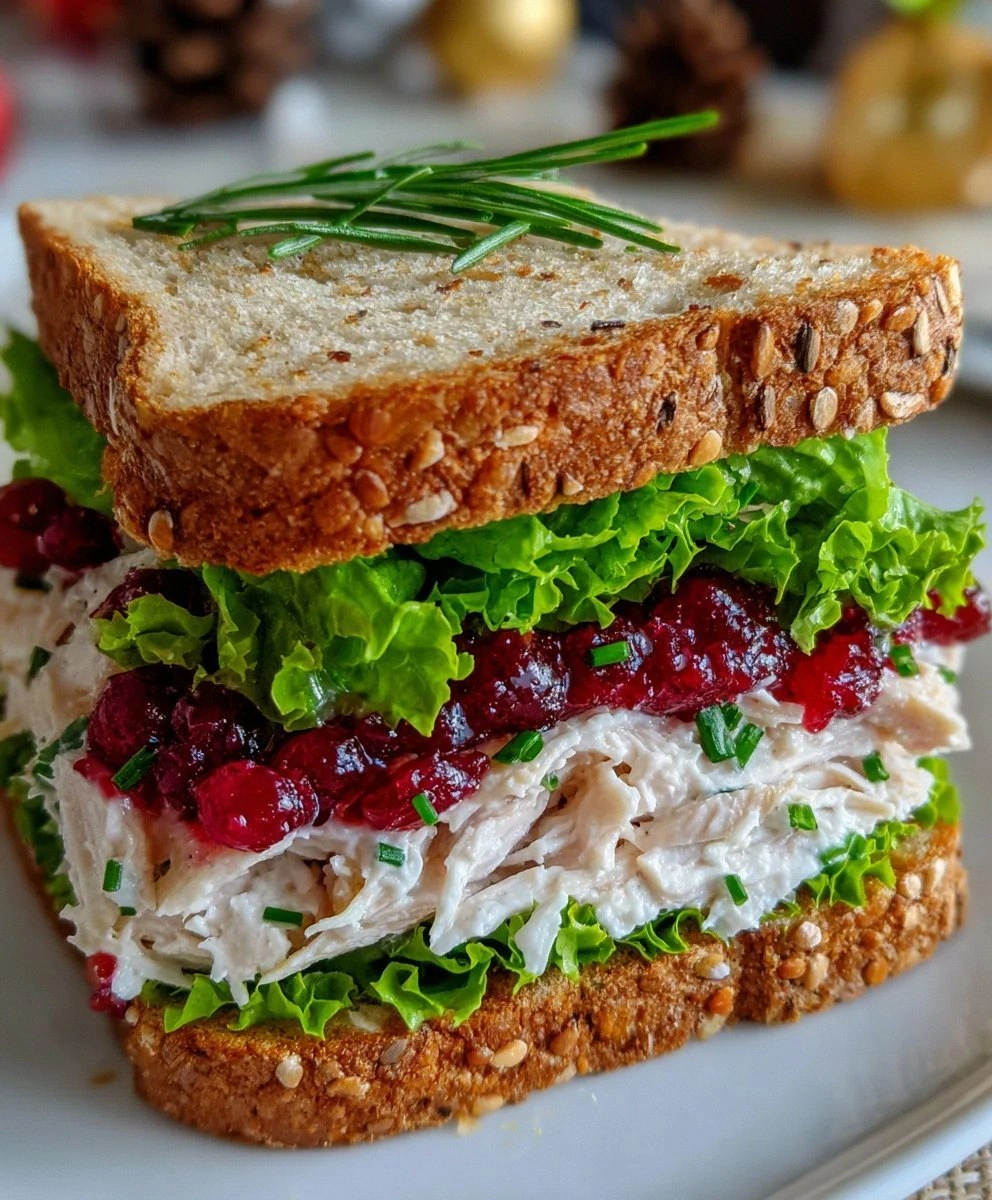 Leftover Turkey Cranberry Sandwich