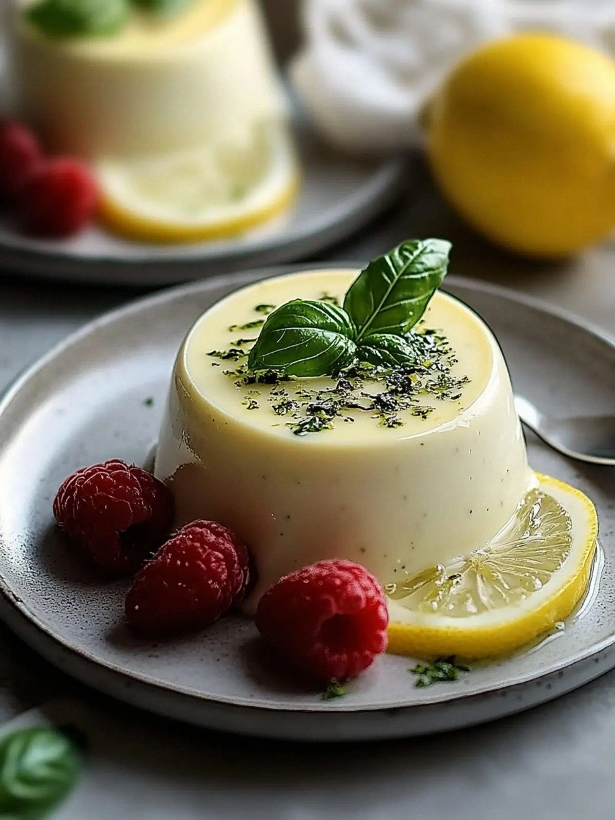 Lemon Basil Panna Cotta: A Ref