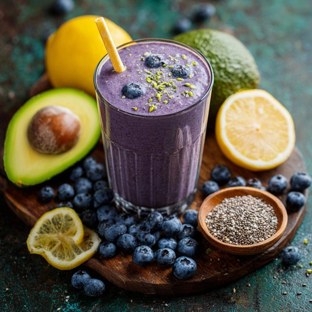 Lemon Blueberry Avocado Smooth