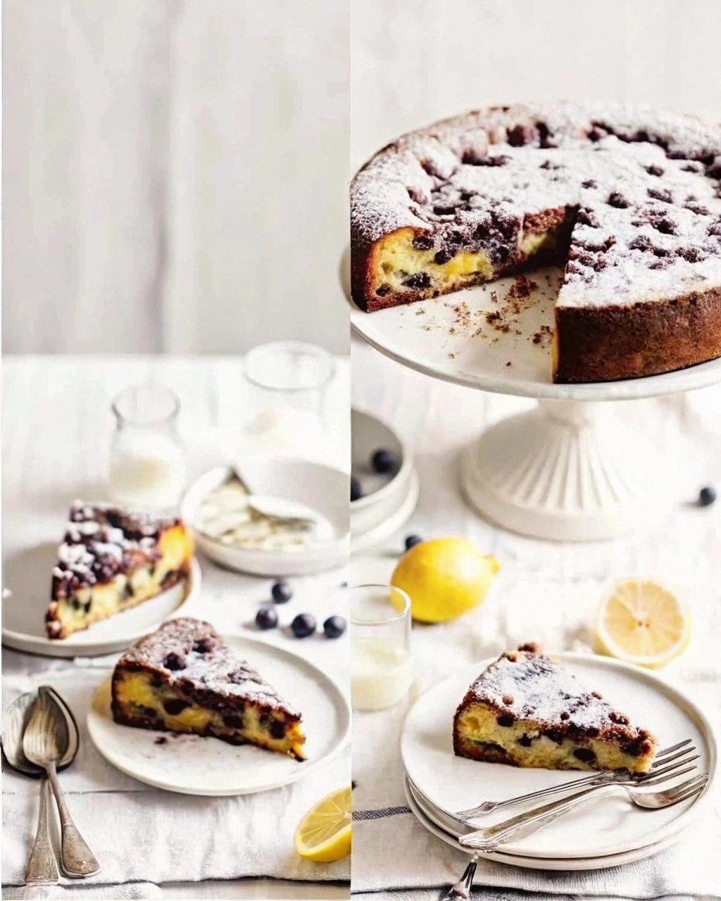Lemon-Blueberry Yogurt Cake with Lemon Cream: A Perfect Blend of Sweet and Tangy