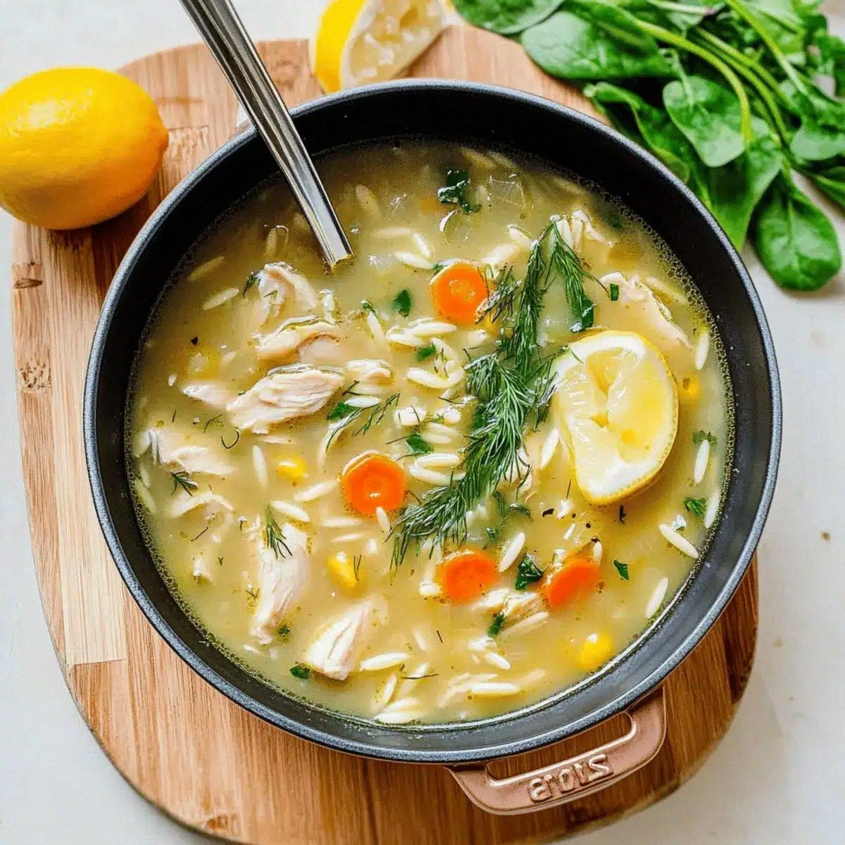 Lemon Chicken and Orzo Soup for Cozy Nights In