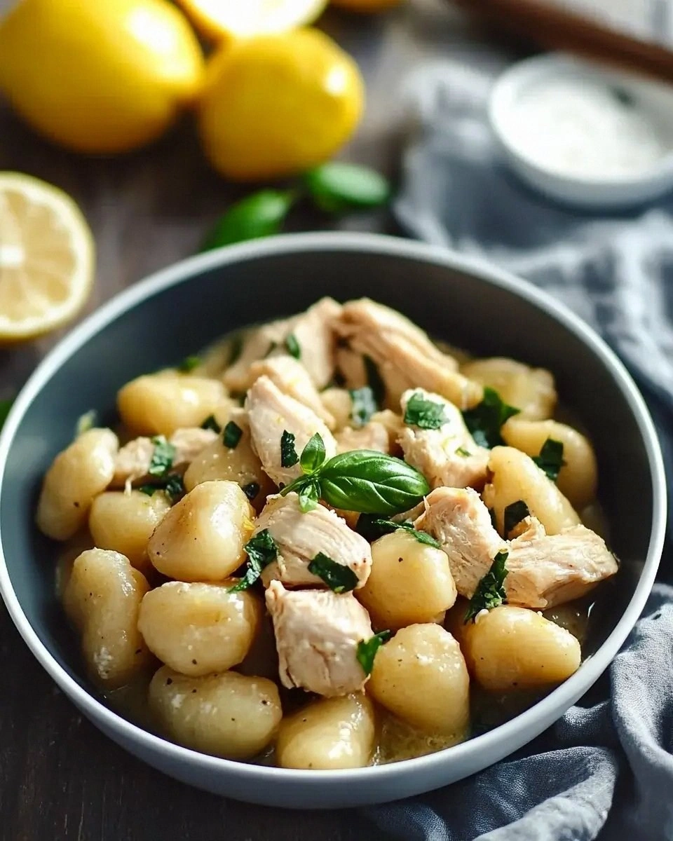 Lemon Chicken Gnocchi: A Creamy Delight Recipe Unveiled!