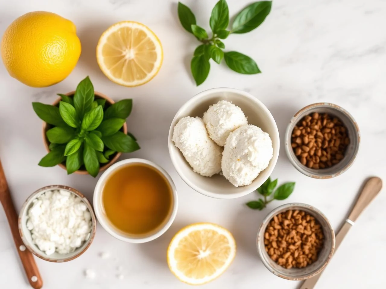 Ingredients for Lemon Coconut Fat Bombs