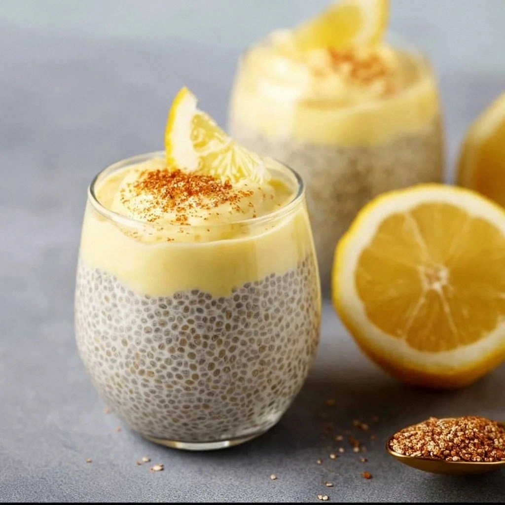 Lemon Cream Chia Pudding with 