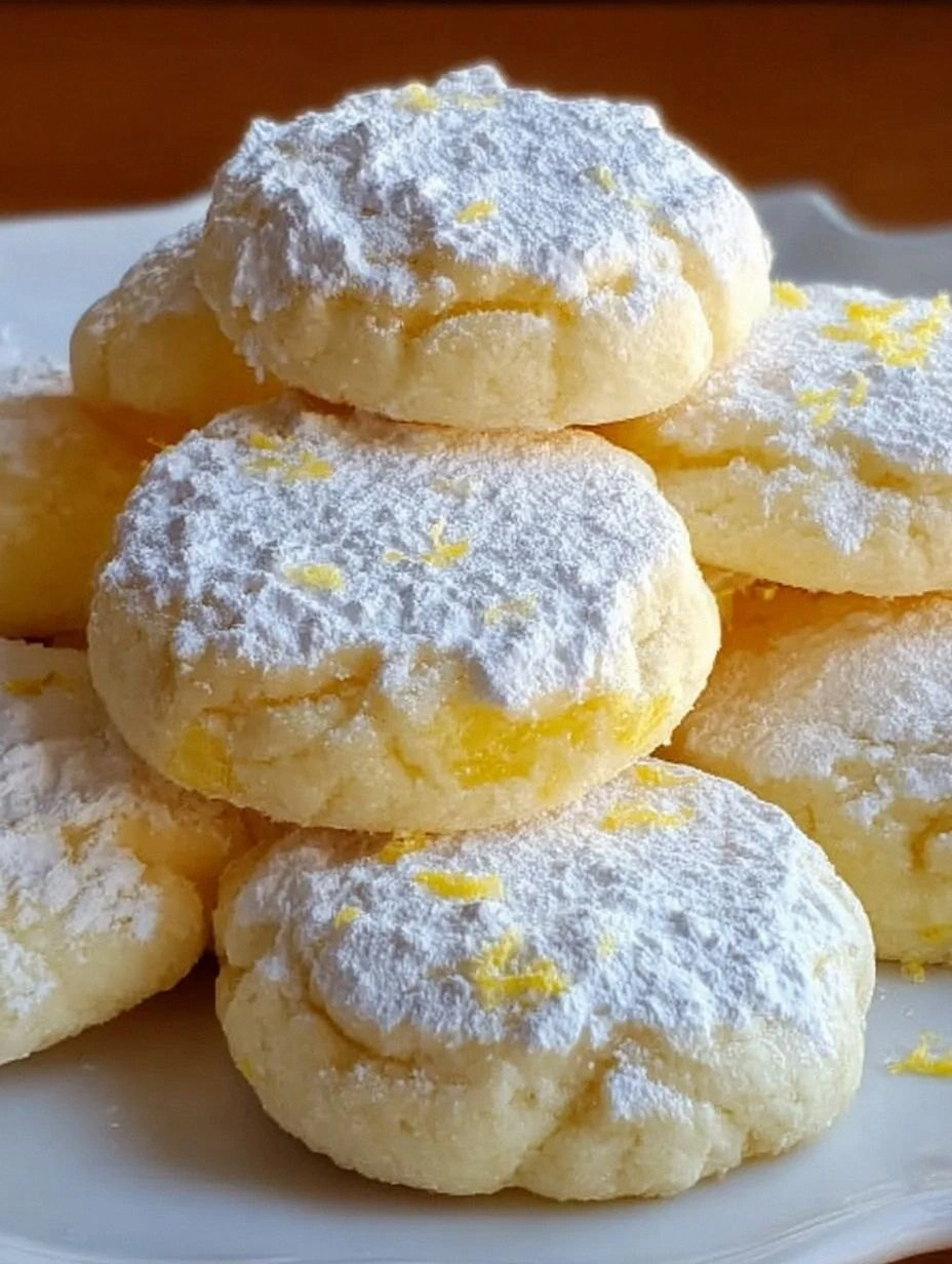 Lemon Crinkle Cookies 🍋 – Bright, Buttery, and Bursting with Sunshine!