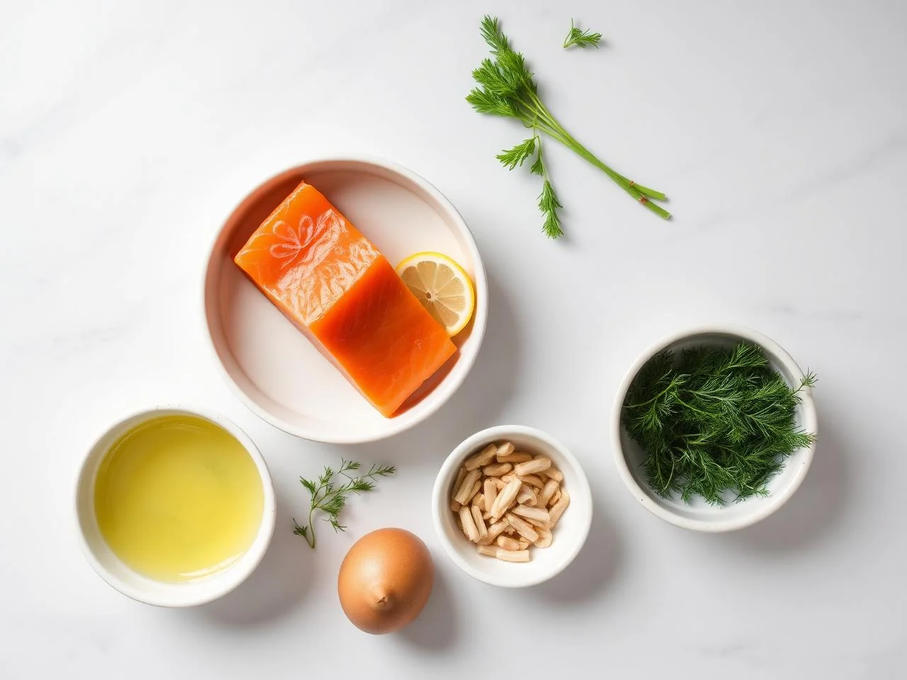Ingredients for Lemon Dill Salmon